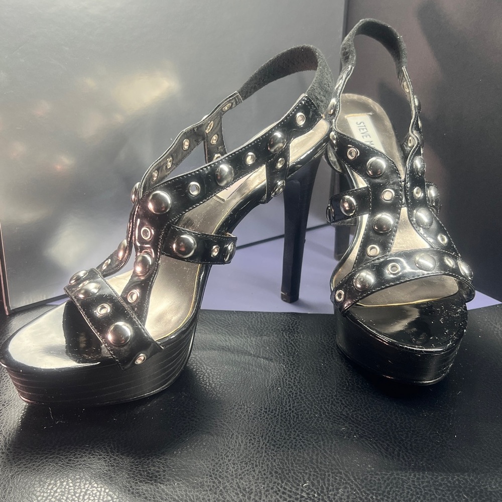 Steve Madden Studded Strappy Heels, Size 8